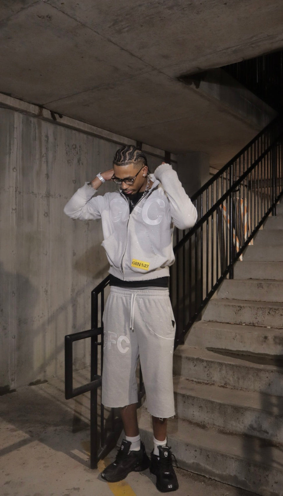 "Da Greyy" 3/4 Shorts