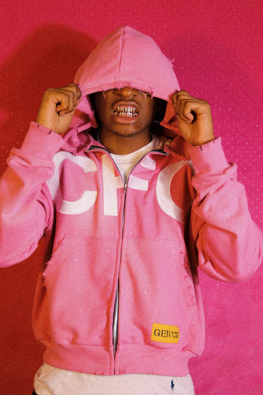 "Da Piink" Zip Up Hoodie